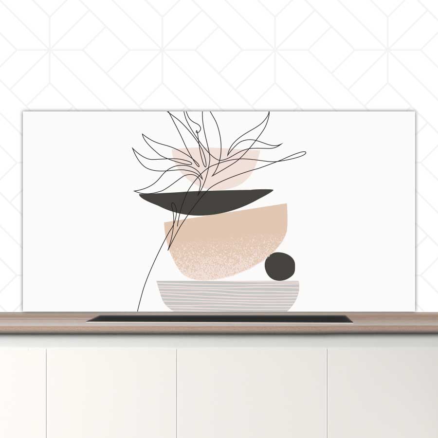 Spatscherm - Noordse bloem