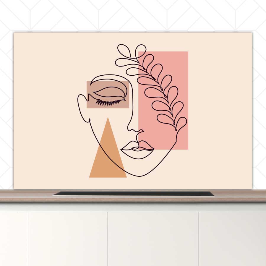 Spatscherm - Abstracte elegantie