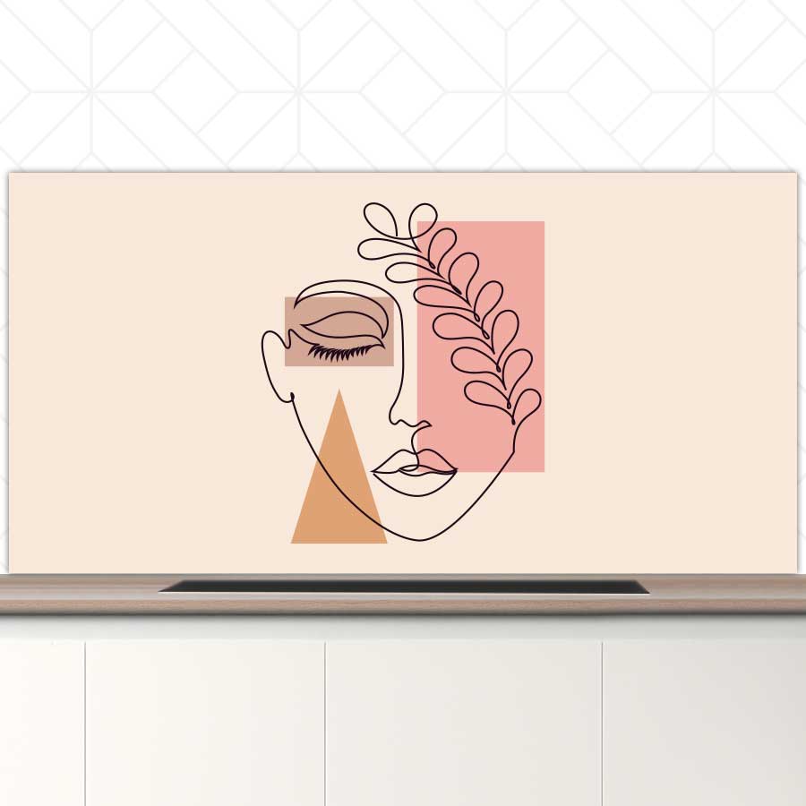 Spatscherm - Abstracte elegantie