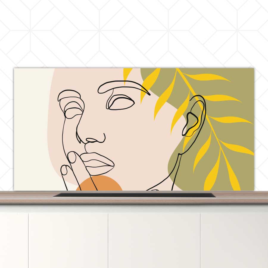 Spatscherm - Gracieuze vrouw