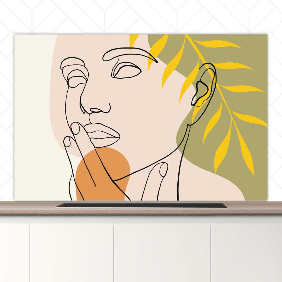 Spatscherm - Gracieuze vrouw