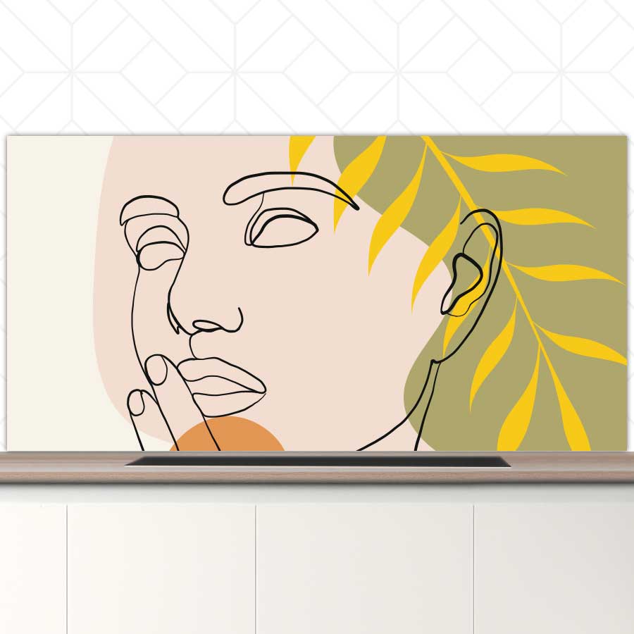 Spatscherm - Gracieuze vrouw