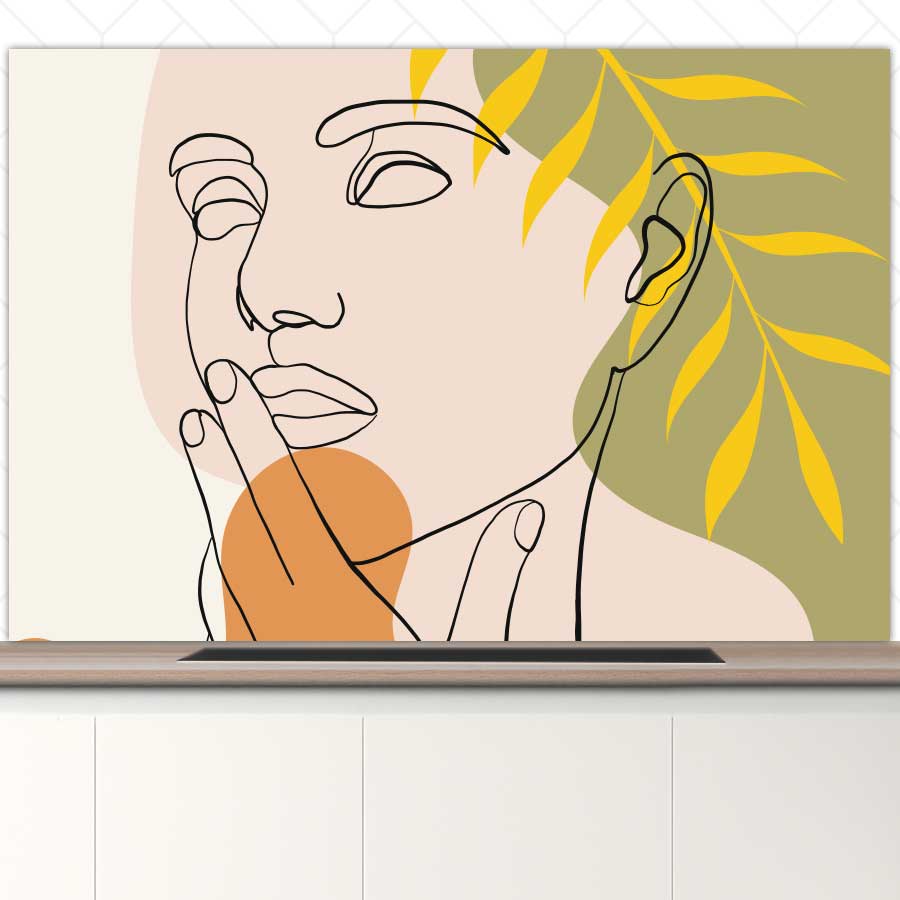 Spatscherm - Gracieuze vrouw