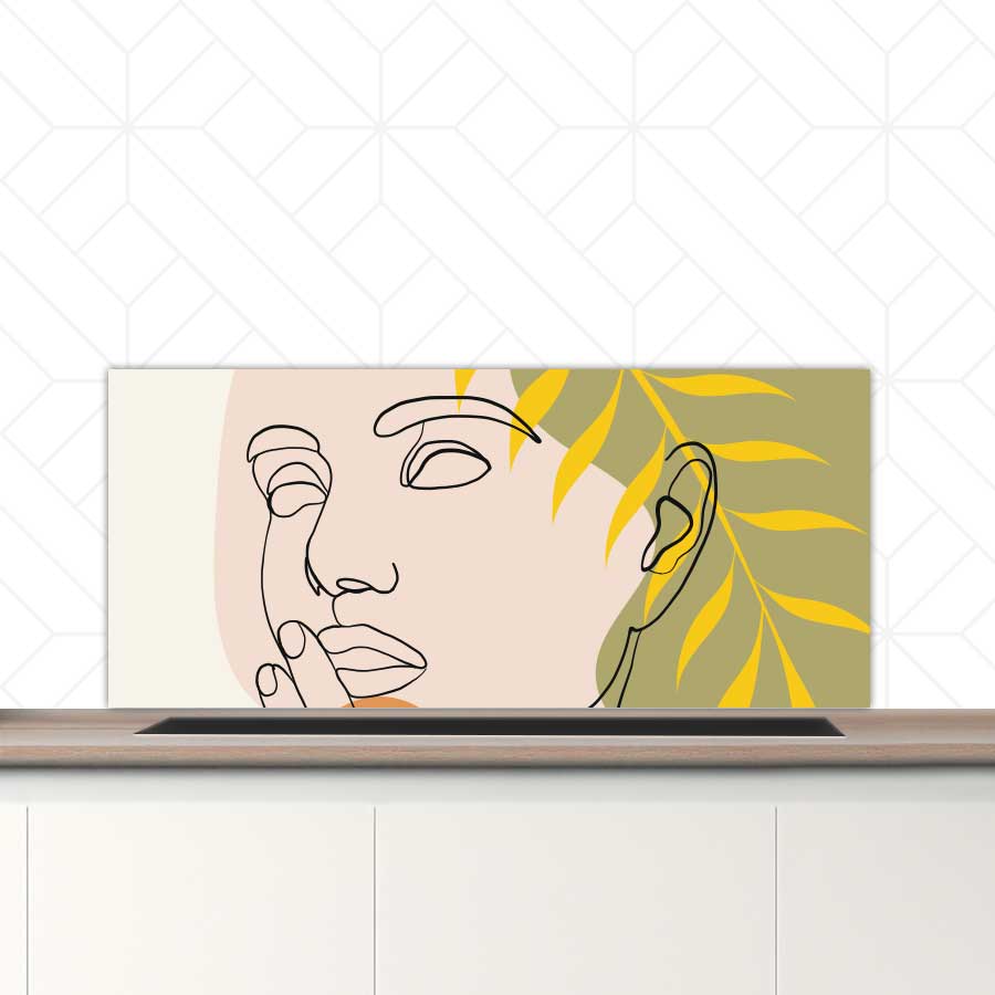 Spatscherm - Gracieuze vrouw