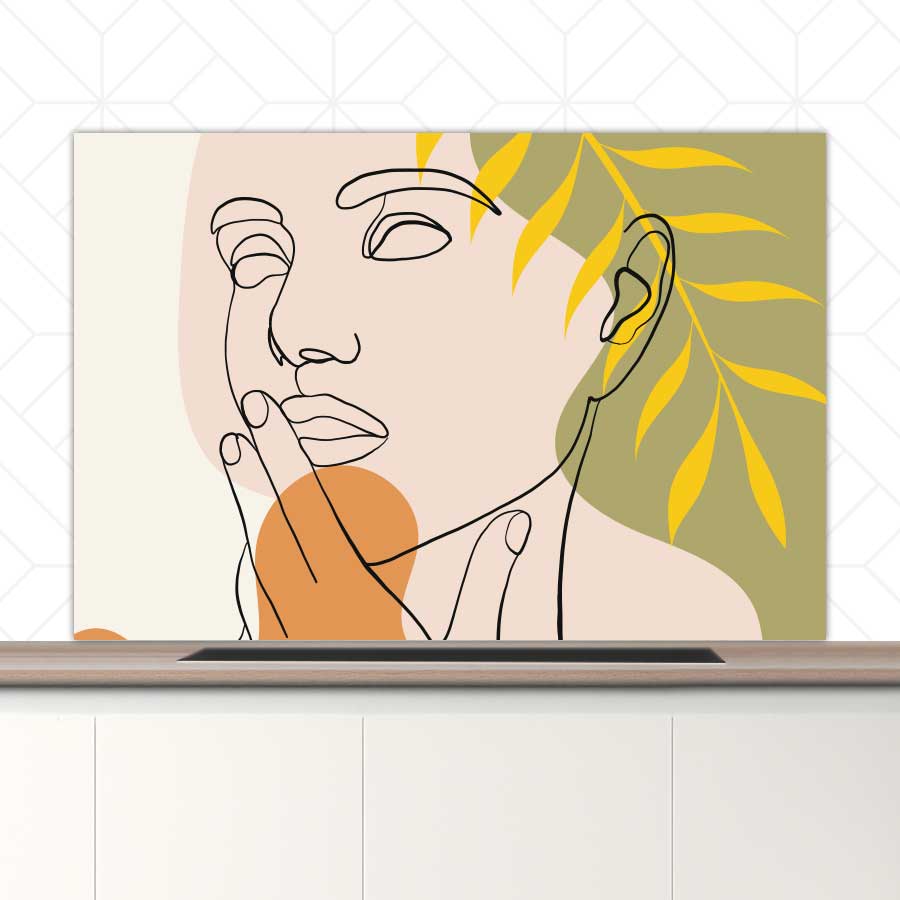 Spatscherm - Gracieuze vrouw