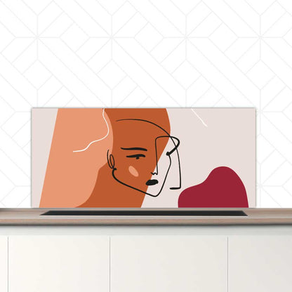 Spatscherm - Terracotta vrouw