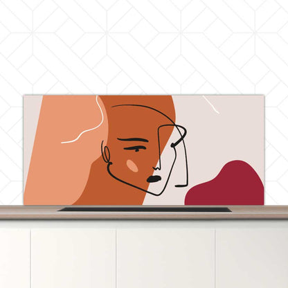 Spatscherm - Terracotta vrouw