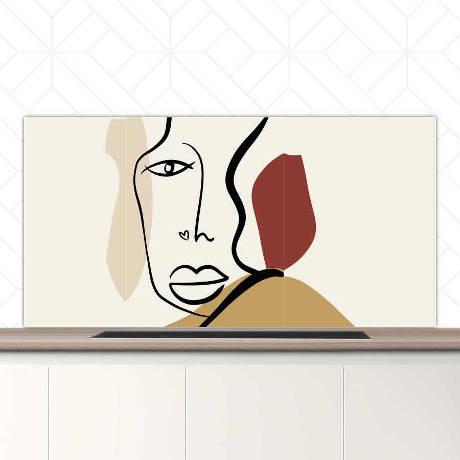 Spatscherm - Gezicht met hartje