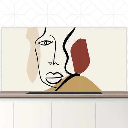 Spatscherm - Gezicht met hartje