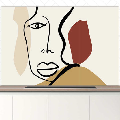 Spatscherm - Gezicht met hartje