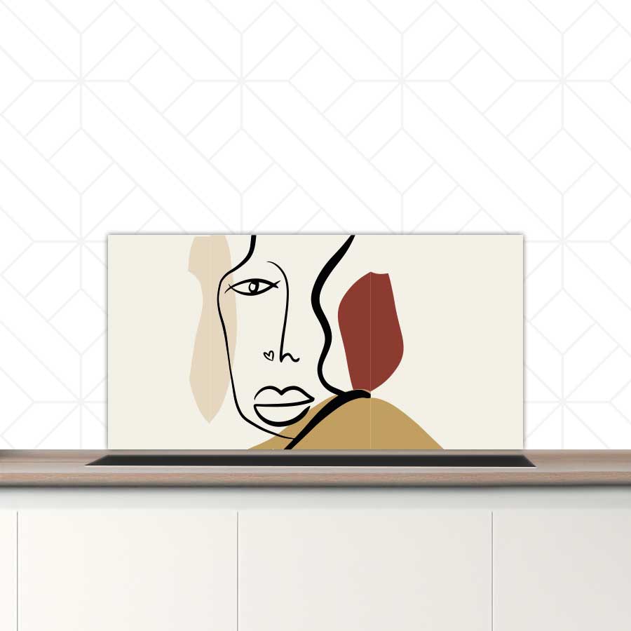 Spatscherm - Gezicht met hartje