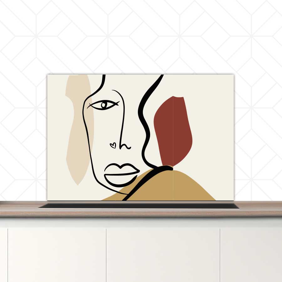 Spatscherm - Gezicht met hartje