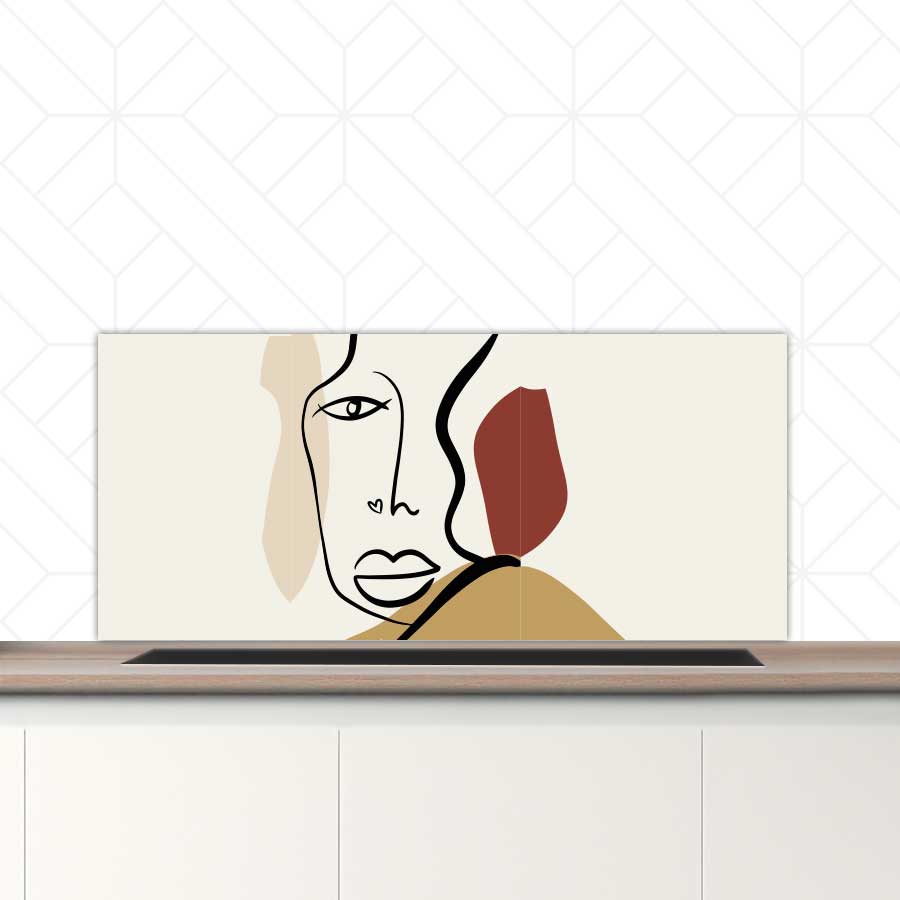 Spatscherm - Gezicht met hartje