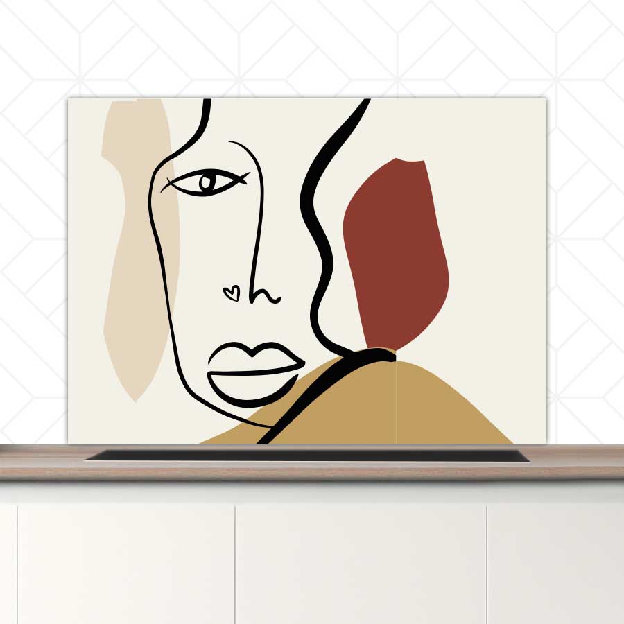 Spatscherm - Gezicht met hartje