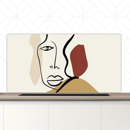 Spatscherm - Gezicht met hartje