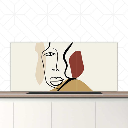 Spatscherm - Gezicht met hartje