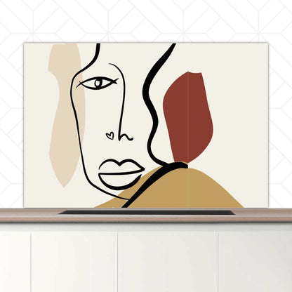 Spatscherm - Gezicht met hartje