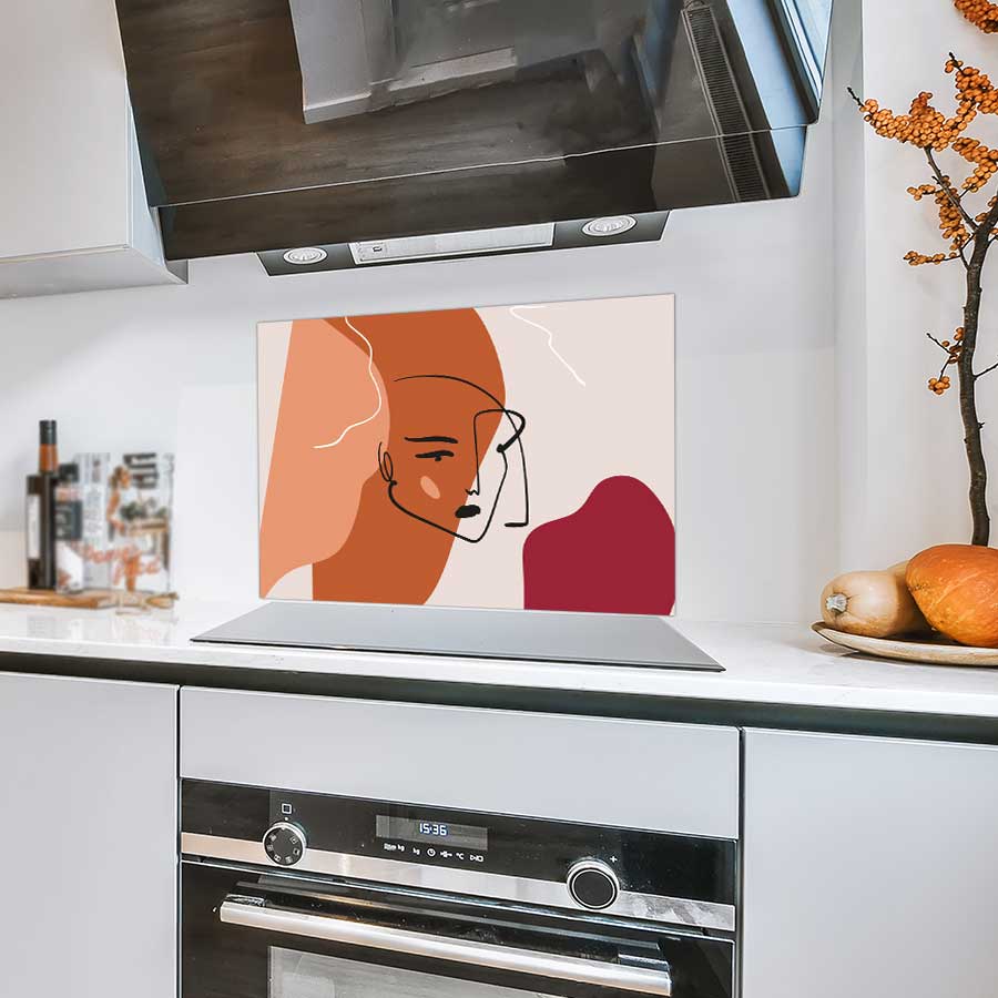 Spatscherm - Terracotta vrouw