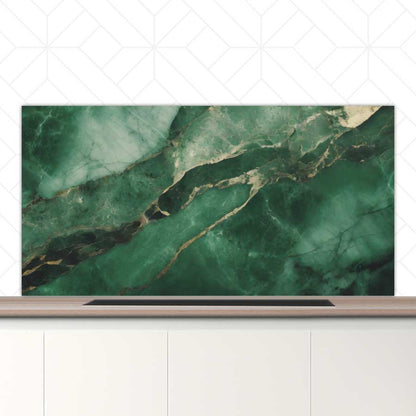 Spatscherm - Marmer Groen