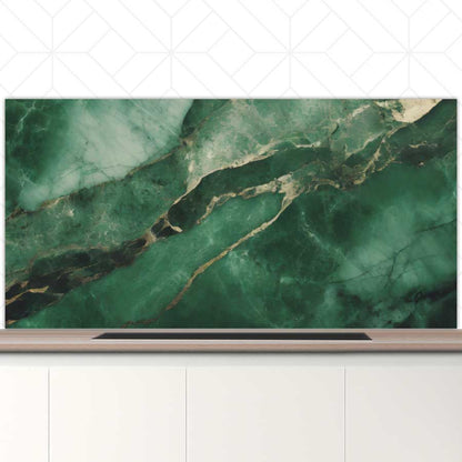 Spatscherm - Marmer Groen