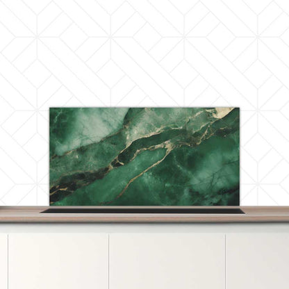 Spatscherm - Marmer Groen