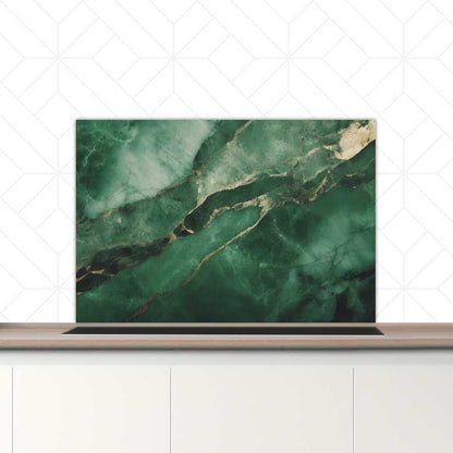 Spatscherm - Marmer Groen