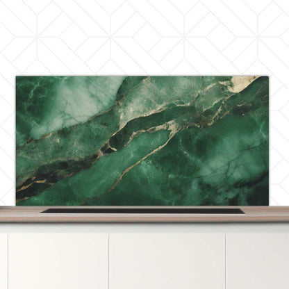 Spatscherm - Marmer Groen