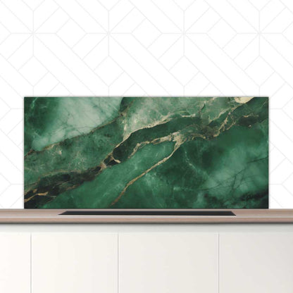 Spatscherm - Marmer Groen