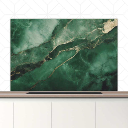 Spatscherm - Marmer Groen