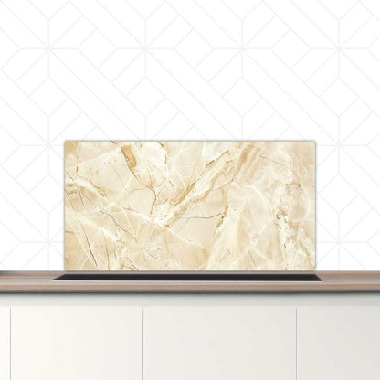 Spatscherm - Marmer Beige