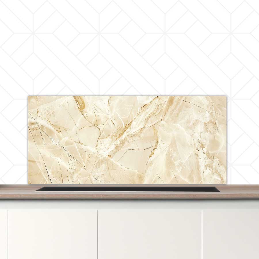 Spatscherm - Marmer Beige