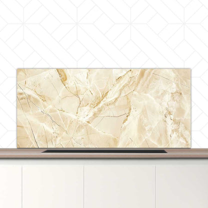 Spatscherm - Marmer Beige