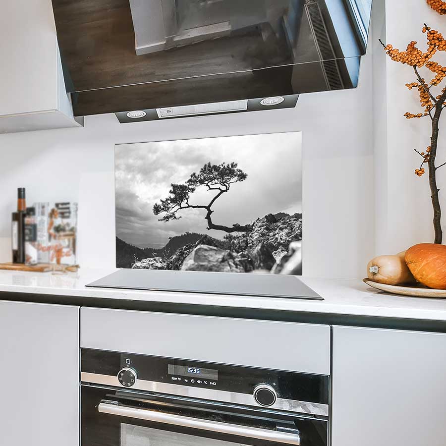 Spatscherm - Overhangende boom