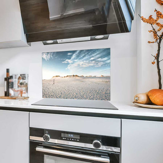 Spatscherm - Zandduin zonsondergang