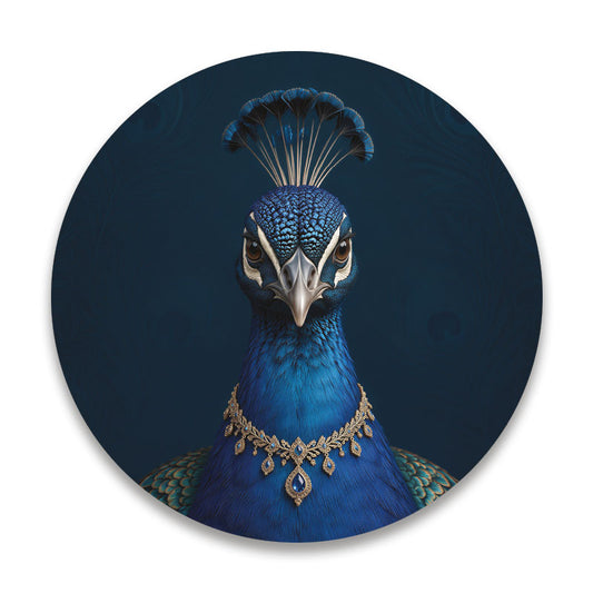 The Duchess pauw - Ronde placemat vinyl van Kookio