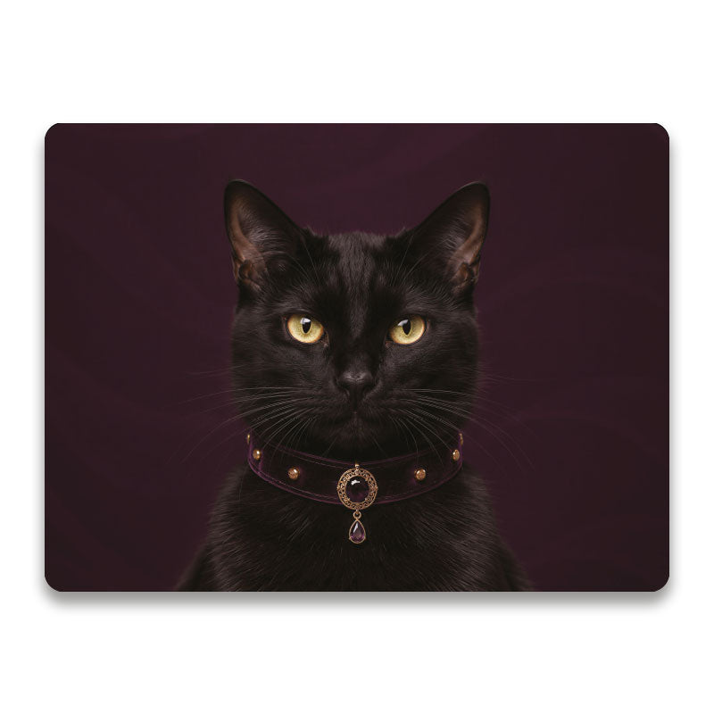 Luxe placemat met zwarte kat The Maverick