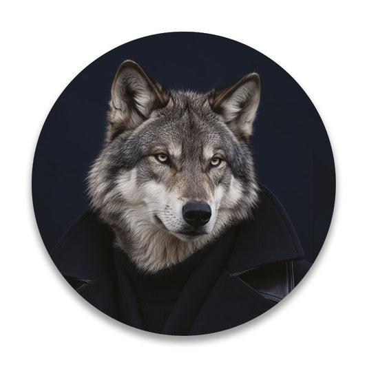 The Outsider wolven - Ronde placemat vinyl van Kookio
