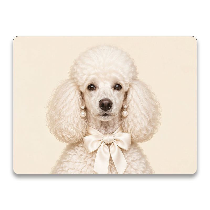 Luxe placemat met witte Franse poedel The Parisienne