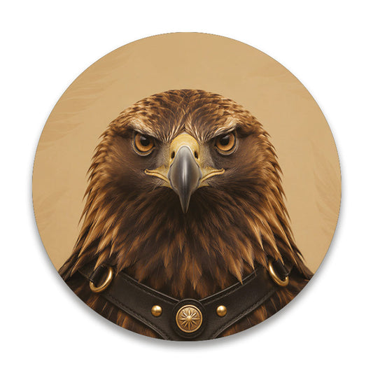 The Rebel gouden adelaar - Ronde placemat vinyl van Kookio