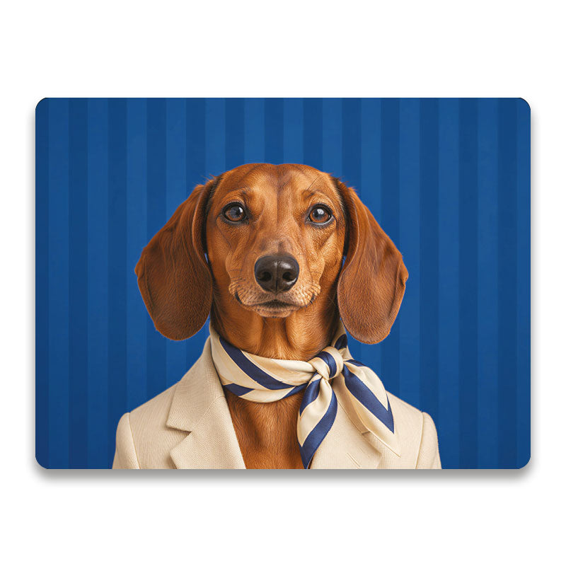 Luxe Teckel placemat The Riviera Boy in Riviera-stijl