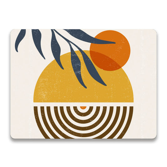 Boho zonsondergang - abstracte luxe placemat vinyl van Kookio