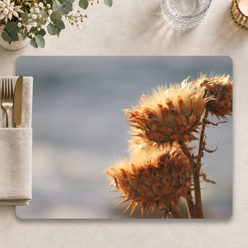 Golden field - Luxe droogbloemen placemat voor een sfeervolle tafelpresentatie - Kookio