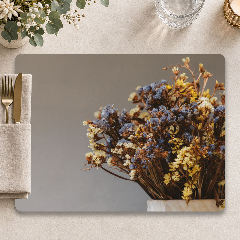 Wild Meadow - Luxe droogbloemen placemat voor een sfeervolle tafelpresentatie - Kookio