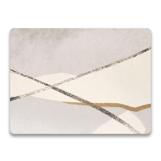 Japandi abstract grijs luxe placemat vinyl van Kookio