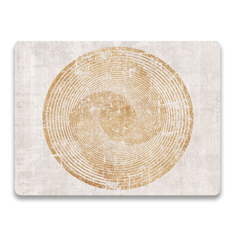 Japandi gouden spiraal luxe placemat vinyl van Kookio