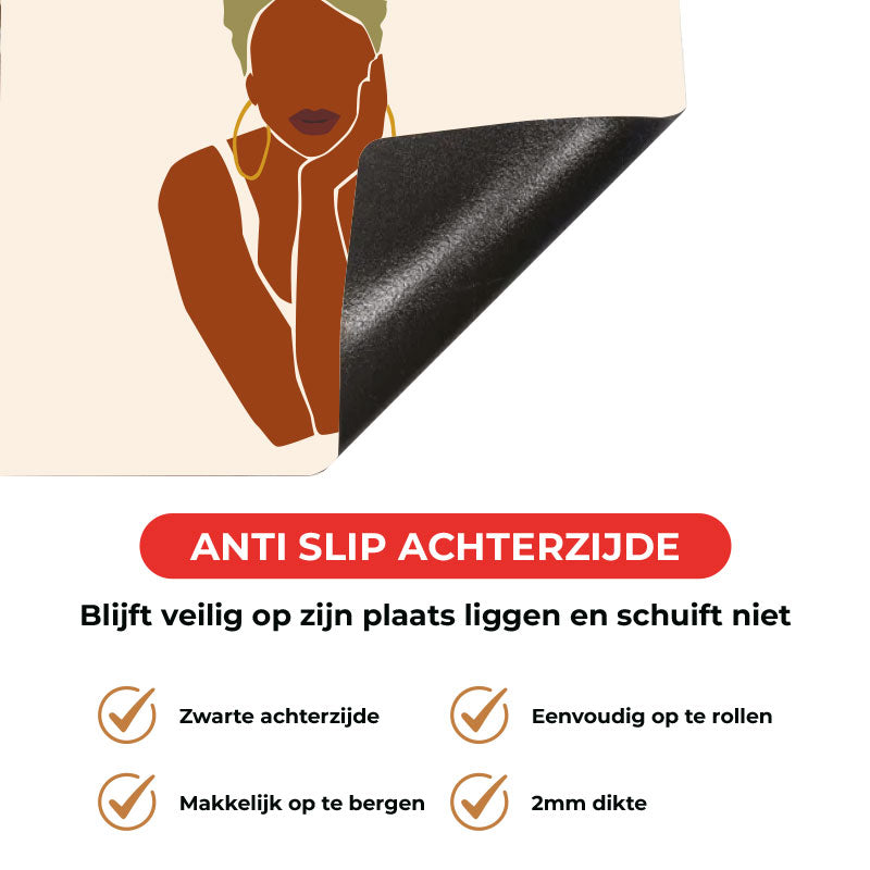 Inductie beschermer - Afrikaanse vrouw