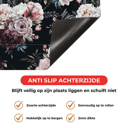 Inductie beschermer - Floral roze