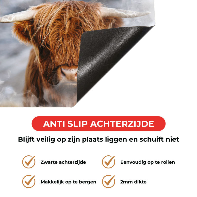 Inductie beschermer - Hooglander in mist