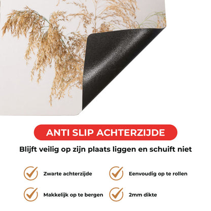 Inductie beschermer - Droogbloemen Calm Beige