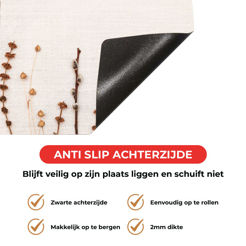 Inductie beschermer - Droogbloemen Natuurlijke Rust